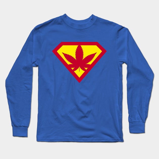 Super Cannabis Long Sleeve T-Shirt by bendiablo